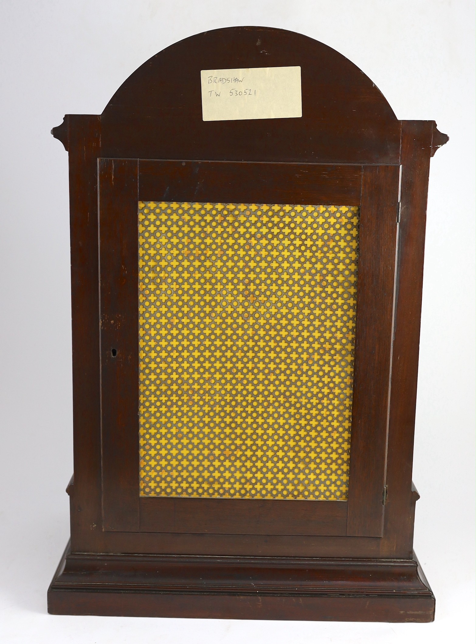 Boxell, Brighton, a Victorian mahogany chiming bracket clock, width 43cm depth 26cm height 64cm